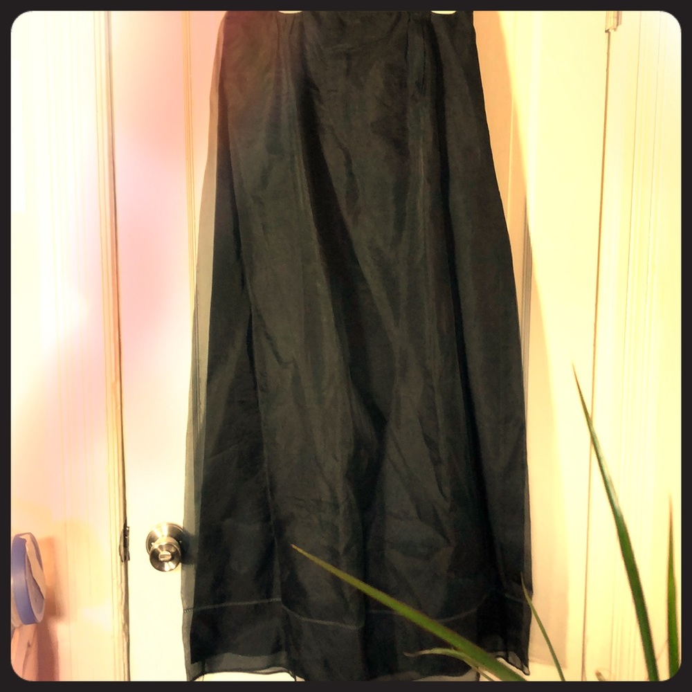 100% silk organza full length skirt